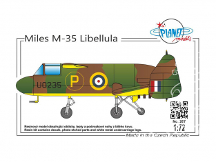 Planet Model PLT267 Miles M.35 Libellula full resine kit 1/72