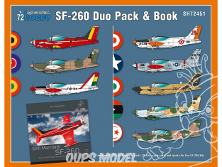 Special Hobby maquette avion 72451 SIAI-Marchetti SF-260 Duo Pack et Livre 1/72