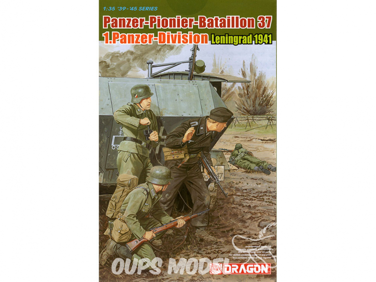 DRAGON maquette militaire 6651 Panzer-Pionier-Bataillon 37, 1.Panzer-Division Leningrad 1941 1/35