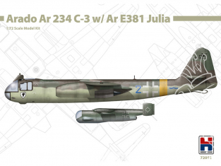 Hobby 2000 maquette avion 72051 Arado Ar 234 C-3 w/ Ar E381 Julia 1/72