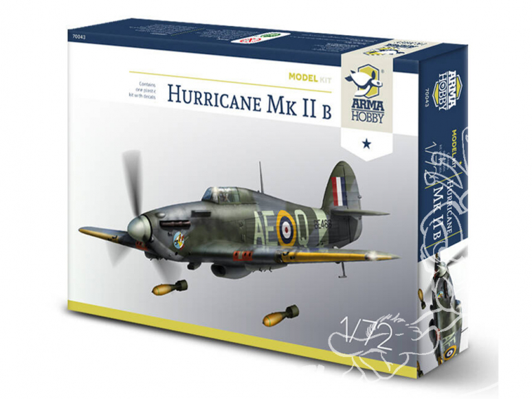 Arma Hobby maquette avion 70043 Hurricane Mk II b Model Kit 1/72