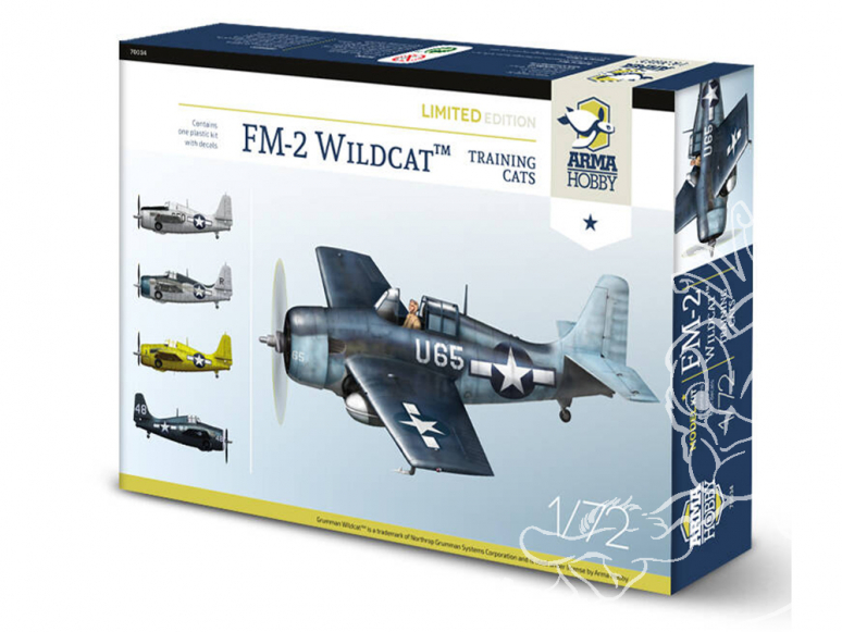 Arma Hobby maquette avion 70034 FM-2 Wildcat™ Training Cats Limited Edition! 1/72