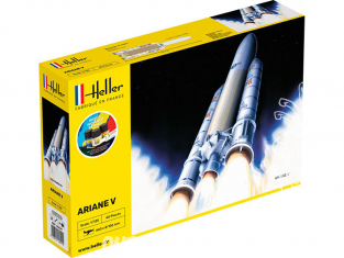 HELLER espace 56441 STARTER KIT Ariane 5 inclus peintures principale colle et pinceau 1/125