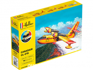 Heller maquette avion 56373 Starter Kit Canadair CL-215 inclus peintures principale colle et pinceau 1/72