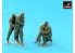 Armory Models figurine F7224B &quot;Friends&quot; WWII RAF Equipage en tenue haute altitude (3 figurines et 1 chien) 1/72