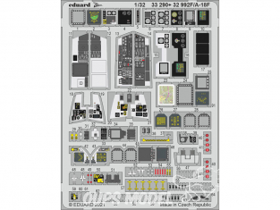 Eduard photodécoupe avion 32992 Intérieur F/A-18F Revell 1/32