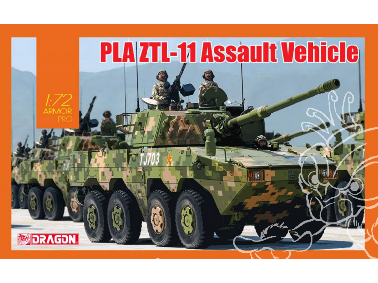Dragon maquette militaire 7683 PLA ZTL-11 Assault Vehicle 1/72
