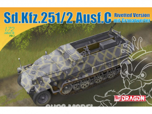 Dragon maquette militaire 7308 Sd.Kfz.251/2 Ausf.C Rivetted Version mit Granatwerfer 1/72