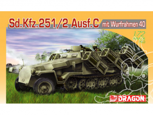 Dragon maquette militaire 7306 Sd.Kfz.251/2 Ausf.C avec Wurfrahmen 40 1/72