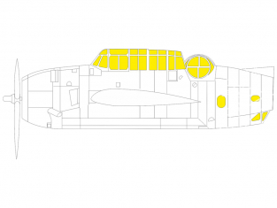 Eduard Express Mask EX819 TBF-1C Academy 1/48
