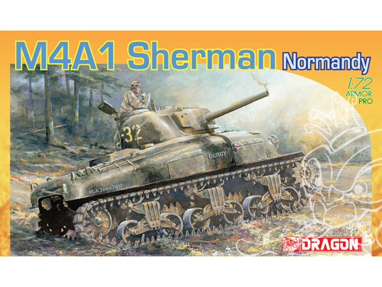 Dragon maquette militaire 7273 M4A1 Sherman Normandy 1/72