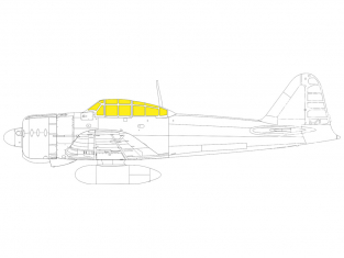 Eduard Express Mask EX821 A6M2 TFace Eduard 1/48