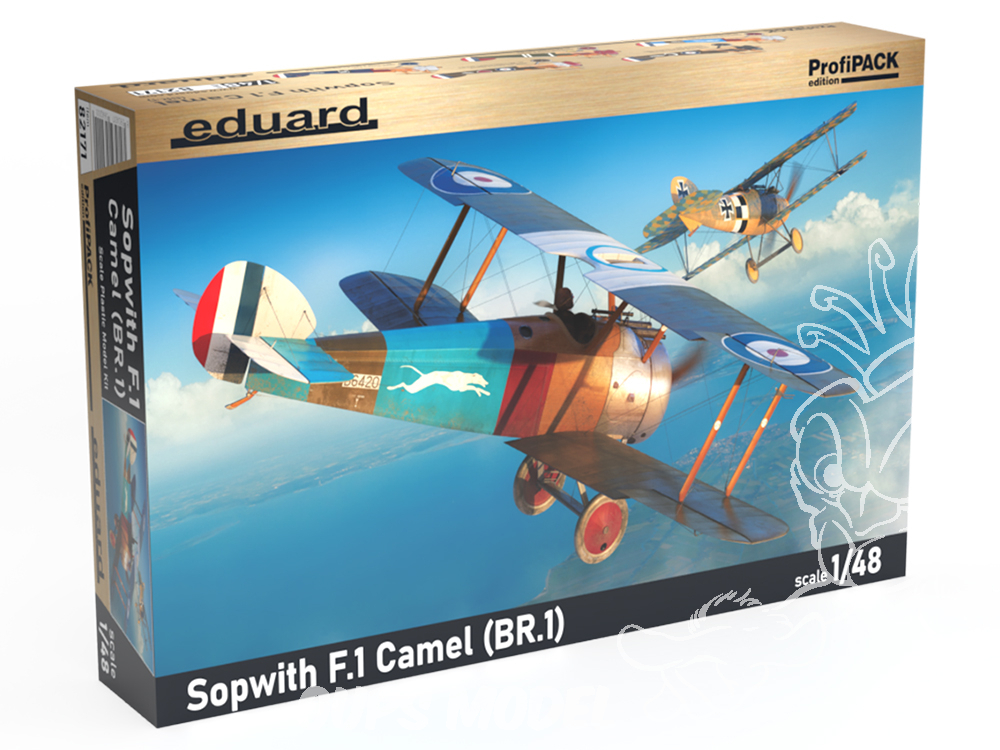 Maquette d'avion en bois SOPWITH CAMEL F1 1/16