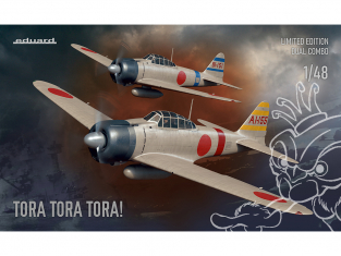 EDUARD maquette avion 11155 TORA TORA TORA ! A6M2 Zero Type 21 over Pearl Harbor Edition Limitée Dual Combo 1/48