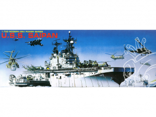 DRAGON maquette bateau 7009 U.S.S. Saipan LHA-2 1/700