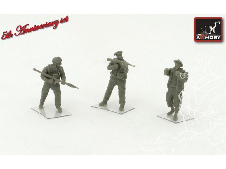 Armory Models figurine F7219 Rebelles Libyens avec armement infanterie léger 1/72