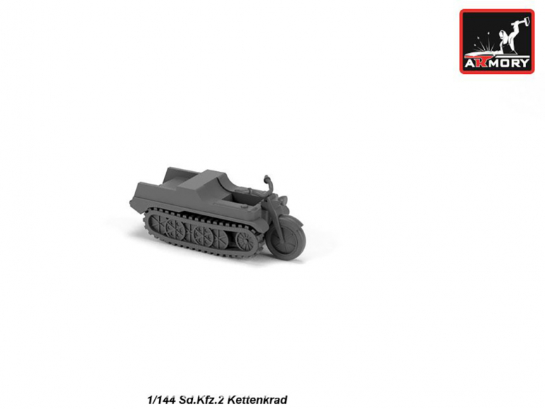 Armory Models maquette résine M14202 Sd.Kfz.2 Kettenkrad WWII 1/144