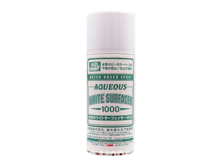 Mr Hobby b612 Bombe Apprêt aqueux 1000 Blanc 71ml