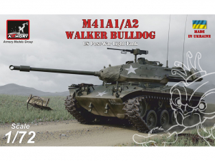 Armory Models maquette militaire 72412 M41A1/A2 Walker Bulldog 1/72