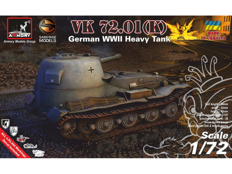 Armory Models maquette militaire 72202 VK 72.01(K) 1/72