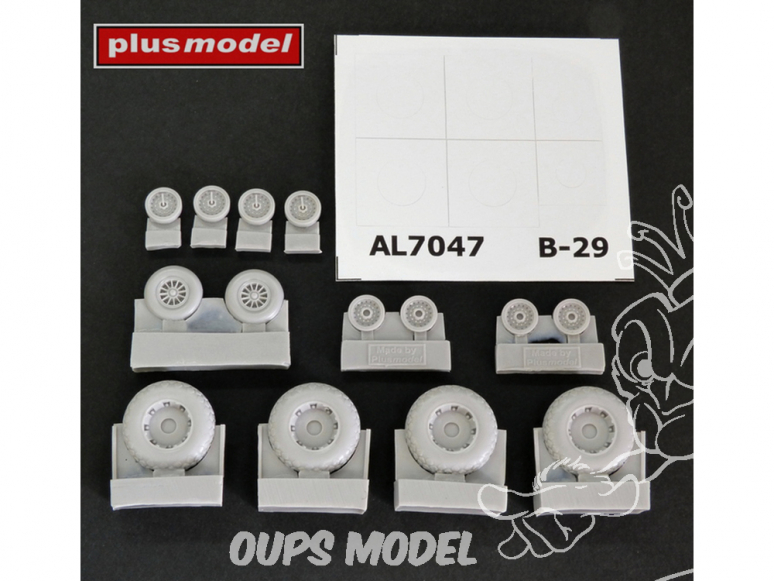 Plus Model AL7047 Roues bande de roulement en diamant B-29 Superfortress 1/72