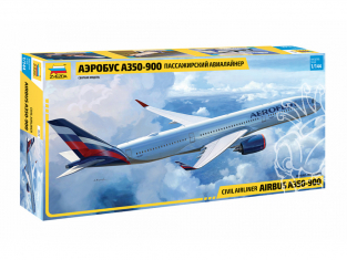 Zvezda maquette avion 7039 Avion de ligne Airbus A350-900 1/144