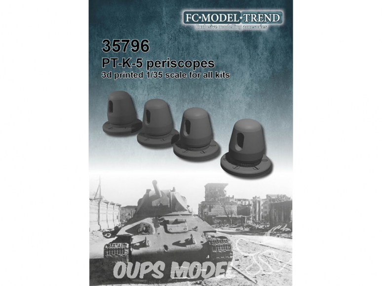 FC MODEL TREND accessoire résine 35796 PT-K-5 Périscopes 1/35