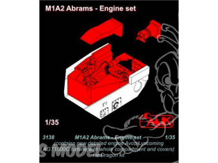 CMK set detail resine 3138 US M1A2 ABRAMS COMPARTIMENT MOTEUR 1/35