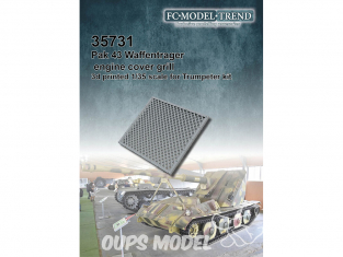 FC MODEL TREND accessoire résine 35731 Grille moteur Pak 43 Waffentrager Trumpeter 1/35