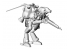 Hasegawa maquette 64123 Intercepteur sans pilote de type humanoïde pour l&#039;espace Grosurfund &quot;Schwarzfund&quot; 1/20