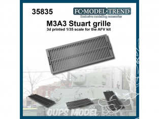 FC MODEL TREND accessoire résine 35835 Grille M3A3 Stuart 1/35