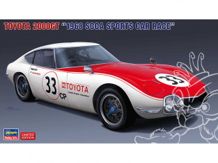 Hasegawa maquette voiture 20520 Toyota 2000GT « 1968 course de voitures de sport SCCA » 1/24