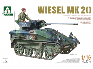 Takom maquette militaire 1014 Wiesel Mk20 1/16
