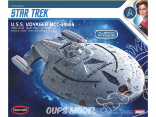 Polar Lights maquette espace 980 Star Trek U.S.S. Voyager (Snap) 1:1000