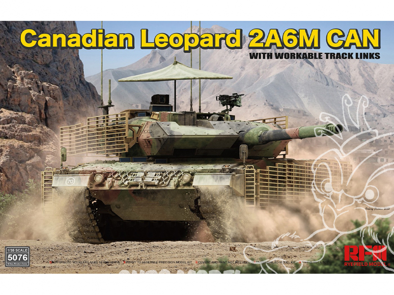 Rye Field Model maquette militaire 5076 Leopard 2A6M CAN Canadien 1/35