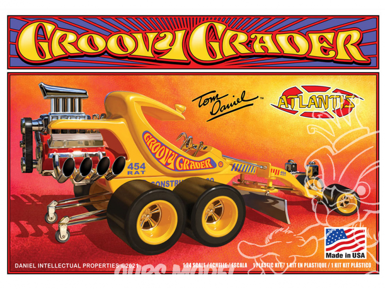 Atlantis maquette voiture M5697 Tom Daniel Niveleuse Groovy 1/24