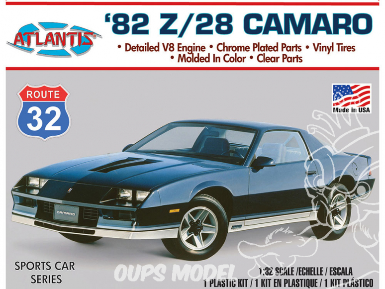 Atlantis maquette voiture M2004 Camaro Z-28 1982 1/32