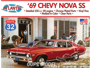 Atlantis maquette voiture M2006 Chevy Nova SS 1969 1/32