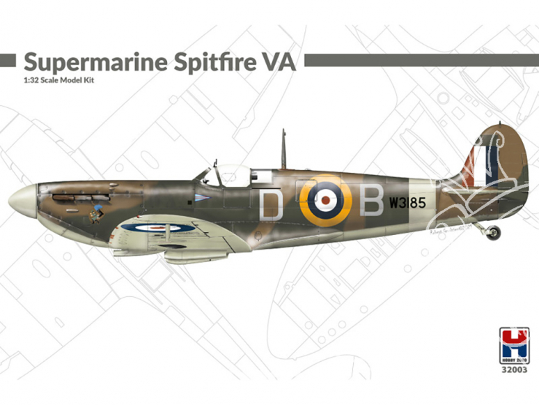 Hobby 2000 maquette avion 32003 Supermarine Spitfire VA 1/32