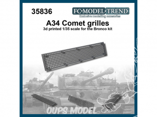 FC MODEL TREND accessoire résine 35836 Grille A34 Comet 1/35