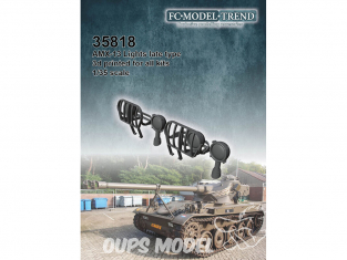 FC MODEL TREND accessoire résine 35818 Phares type tardif AMX-13 1/35