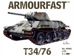 Armourfast maquette militaire 99005 T34/76 1/72