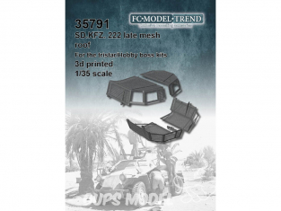 FC MODEL TREND accessoire résine 35791 Filet tourelle Sd.Kfz.222 Late Tristar / Hobby Boss 1/35