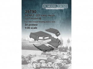FC MODEL TREND accessoire résine 35790 Grille tourelle Sd.Kfz.222 Early Model B Tristar / Hobby Boss 1/35