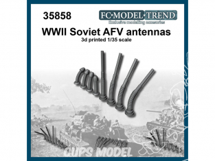 FC MODEL TREND accessoire résine 35858 Antennes Soviétiques AFV WWII 1/35