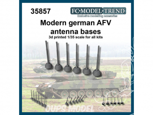 FC MODEL TREND accessoire résine 35857 Bases antennes Allemandes AFV Moderne 1/35
