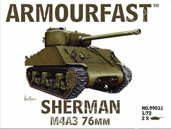 Armourfast maquette militaire 99012 Sherman M4/A3 76mm 1/72