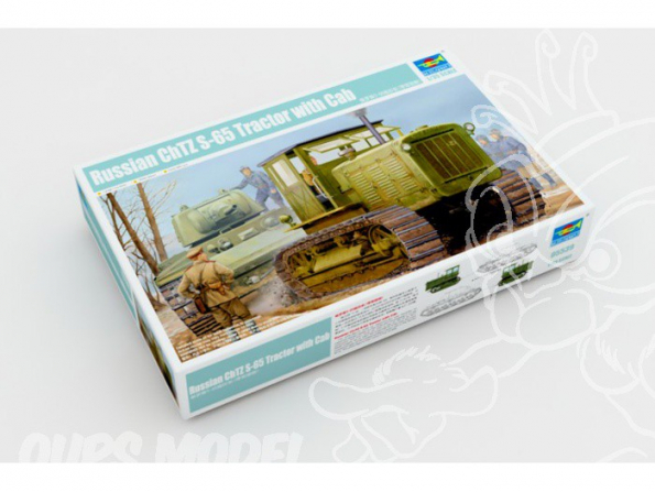 Trumpeter maquette militaire 05539 TRACTEUR D ARTILLERIE SOVIETIQUE ChTZ S-65 avec Cabine fermee 1/35