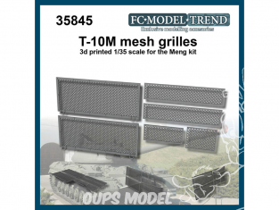 FC MODEL TREND accessoire résine 35845 Grilles T-10M Meng 1/35