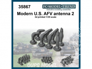 FC MODEL TREND accessoire résine 35867 Antennes 2 US AFV Modernes 1/35